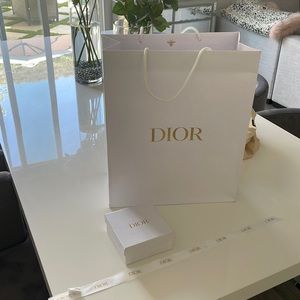 Dior bag box and ribbon